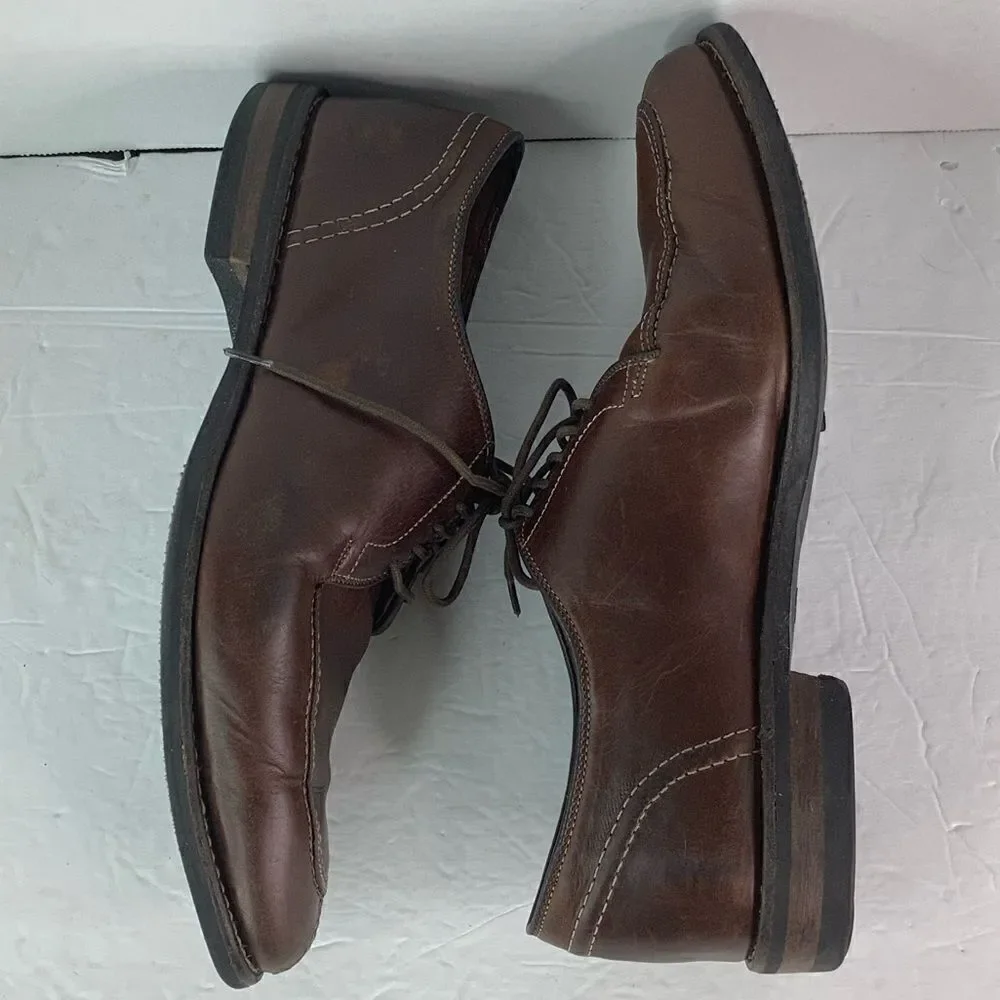 Allen Edmonds Clark Street Lace Up Oxford Men Dress Brown Leather Shoes 9